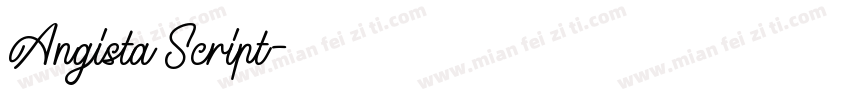 Angista Script字体转换